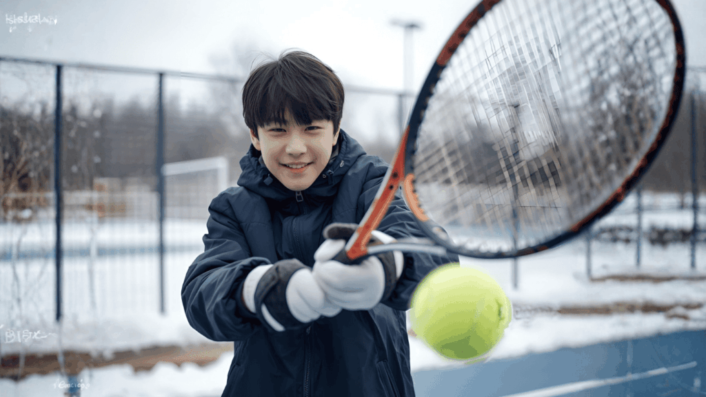 テニス部冬